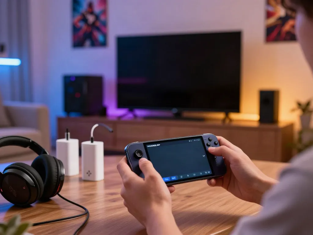 Engaging mobile gaming experience with ROKOK88 APK in a modern living room setting.