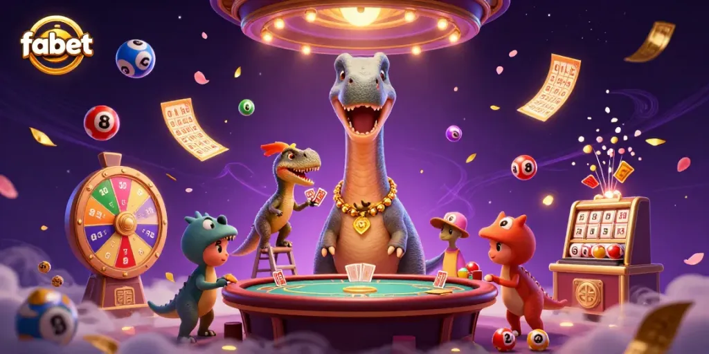 Engage in thrilling gameplay at fabet's vibrant casino with exciting characters and dynamic casino elements.