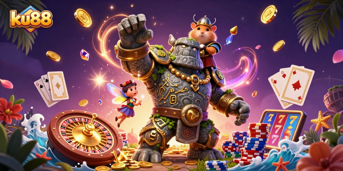Play at ku88 and experience captivating wins in a magical casino adventure with vibrant characters.